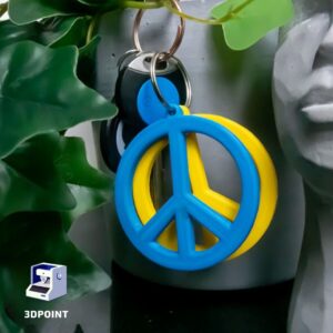 Stand With Ukraine - Tukimerkki & Avaimenperä